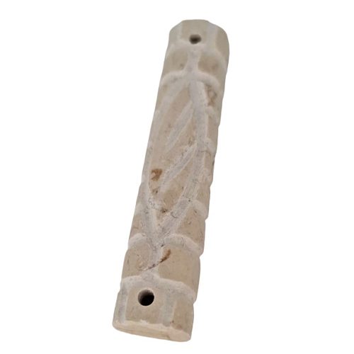 7704-Jerusalem marble mezuzah case 7 cm