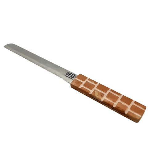 20265-Shabbat knife with anatural marbele  handle 33 c"m
