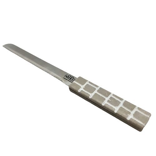 20267-Shabbat knife with anatural marbele  handle 33 c"m