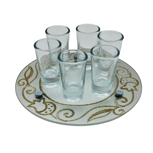 50703- Set + Liqueur opens with  tray 20x8 c"m