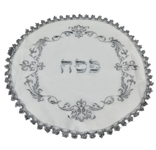 Satin Passover cover - floral 40 cm