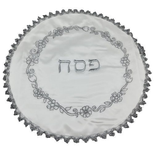 Satin Passover cover - flowers 40 cm