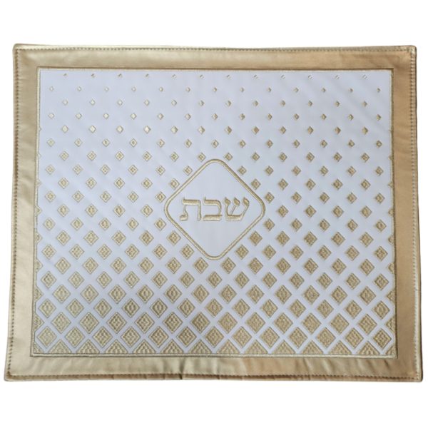 Challah cover pu gold rhombuses 40X50 cm