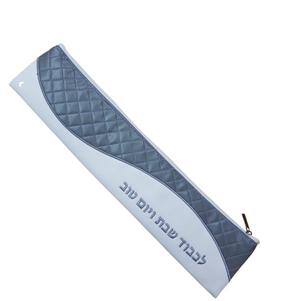gray&white vinyl knife bag 45 cm