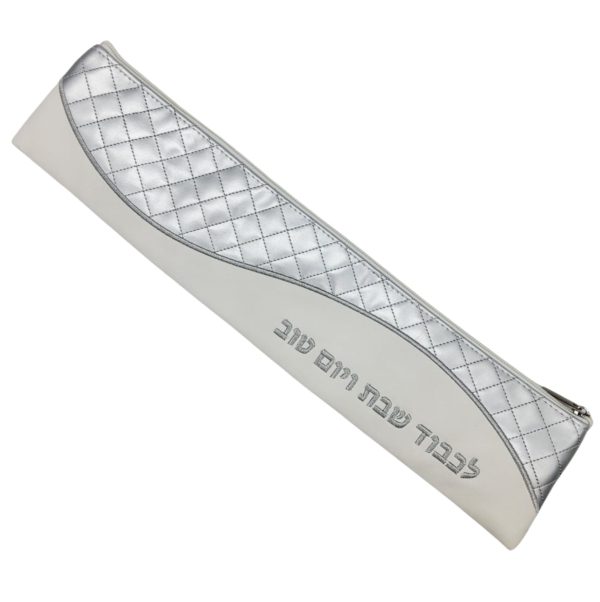 white&silver vinyl knife cover 45 cm