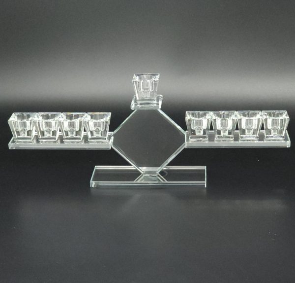 Rhombus crystal menorah 27X13 cm