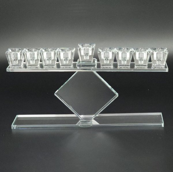 Rhombus crystal menorah 27X16 cm