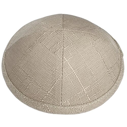 light brown linen yarmulke