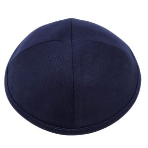  fabric kippah in dark blue color
